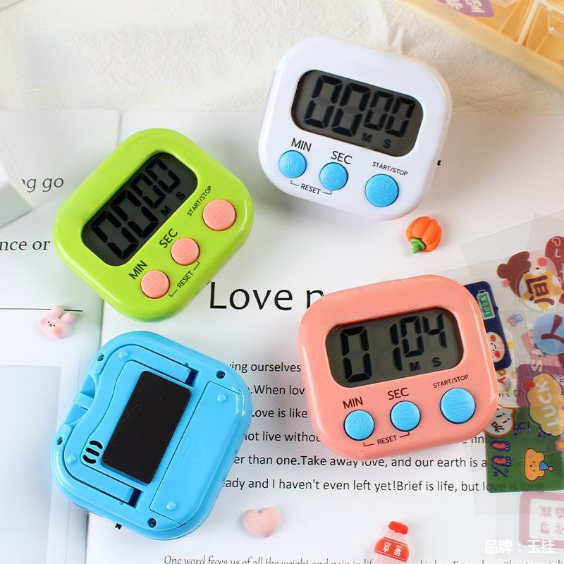 นาฬิกาจับเวลา จอใหญ่ นาฬิกาจับเวลาในครัว นาฬิกาจับเวลาทำอาหาร ราคา 22 บาท*ส่งฟรี