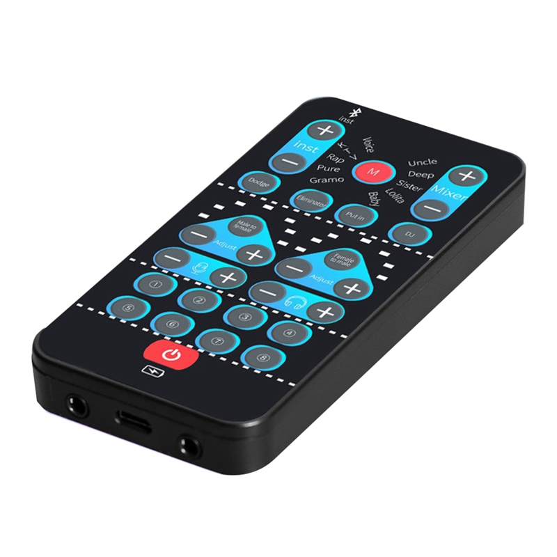 -Mini Voice Changer Card 16 Different Effects Voice Changing Support Multi Language for Song Phone Live Streaming