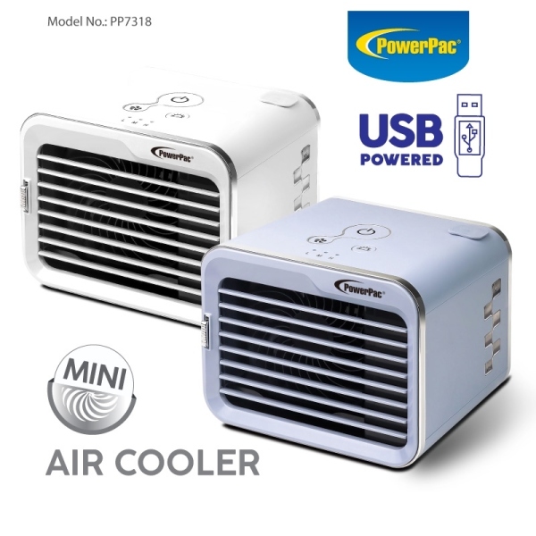 PowerPac portable mini air cooler. Humidifier desk and table fan(PP7318B) Singapore