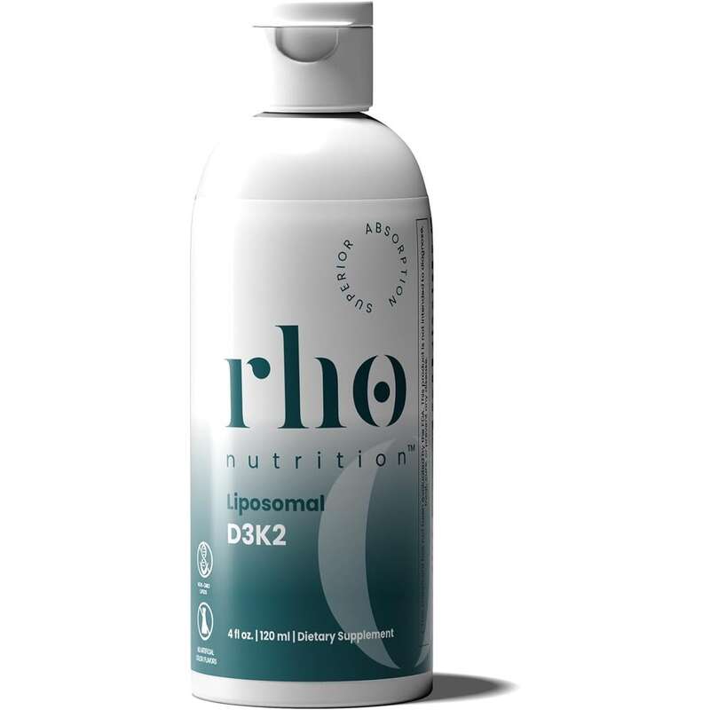 Rho Nutrition Liposomal D3K2 Thực phẩm bổ sung vitamin D3 K2 dạng lỏng siêu dễ hấp thụ – Hỗ trợ sức tổng thể của hệ miễn dịch, tăng cường xương, cơ và tim khỏe mạnh.
