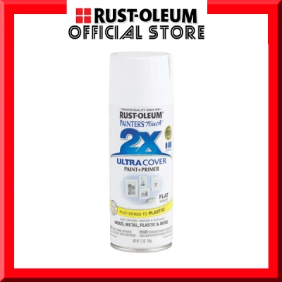 Rust-Oleum Ultra Cover 2X Spray Paint 12oz (Flat White) RustOleum