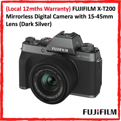 (Local 12mths Warranty) FUJIFILM X-T200 XT200 Mirrorless Digital Camera with 15-45mm Lens + Freegifts