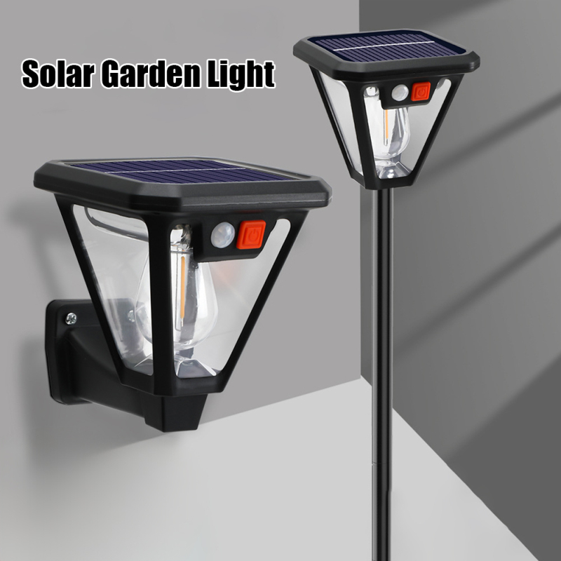Solar Lights Outdoor Waterproof, 3 Lighting Modes, Dark Sensing Auto On/Off Wall Lights, Solar Landscape Lights For Outside Garden Lawn Pathway