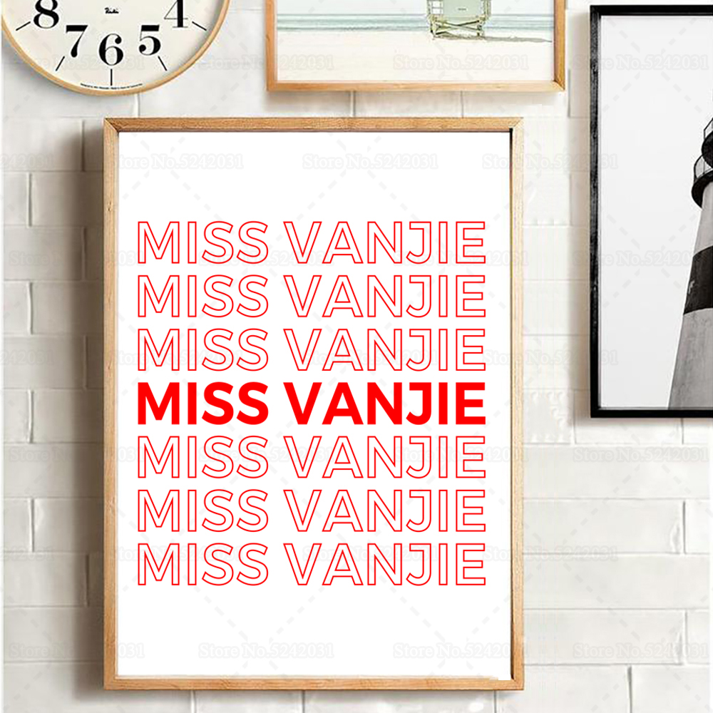 Miss Vanjie Poster RuPaul's Drag Race Vanjie Print Canvas Painting Wall Art for Living Room
