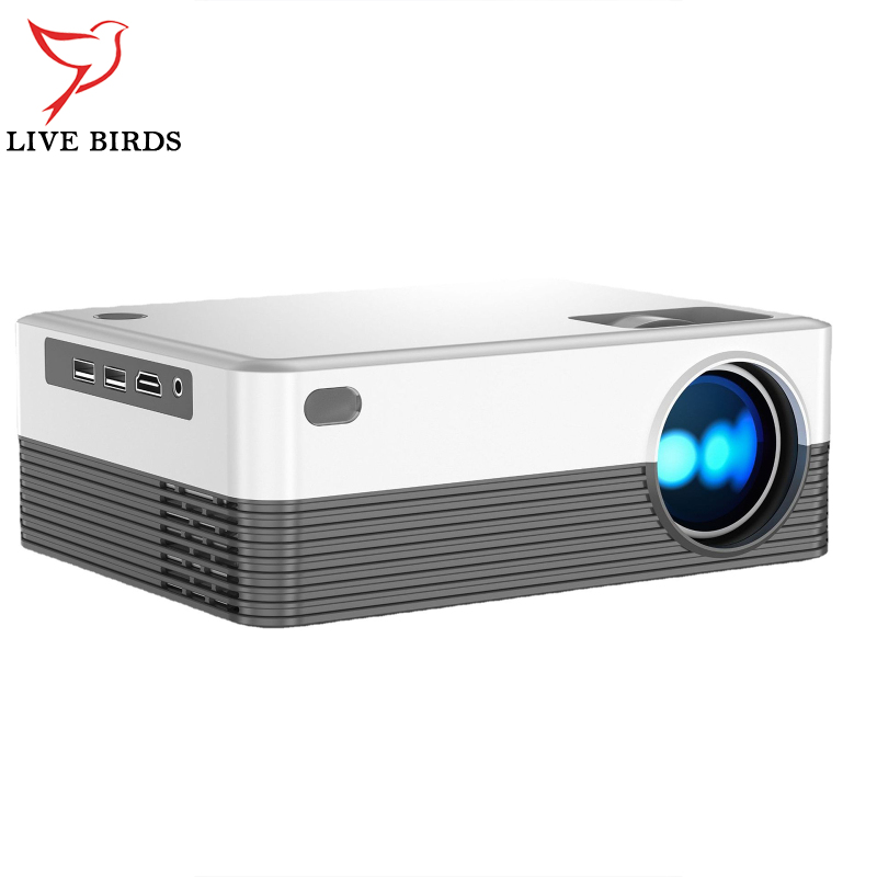 H5 Projector Video Projector Outdoor Movies 720P Home 4K Video Smart Projectors Wireless WiFi Home Theater System Projector For Smart Phones Laptop Tablet ราคา 2,789 บาท*ส่งฟรี