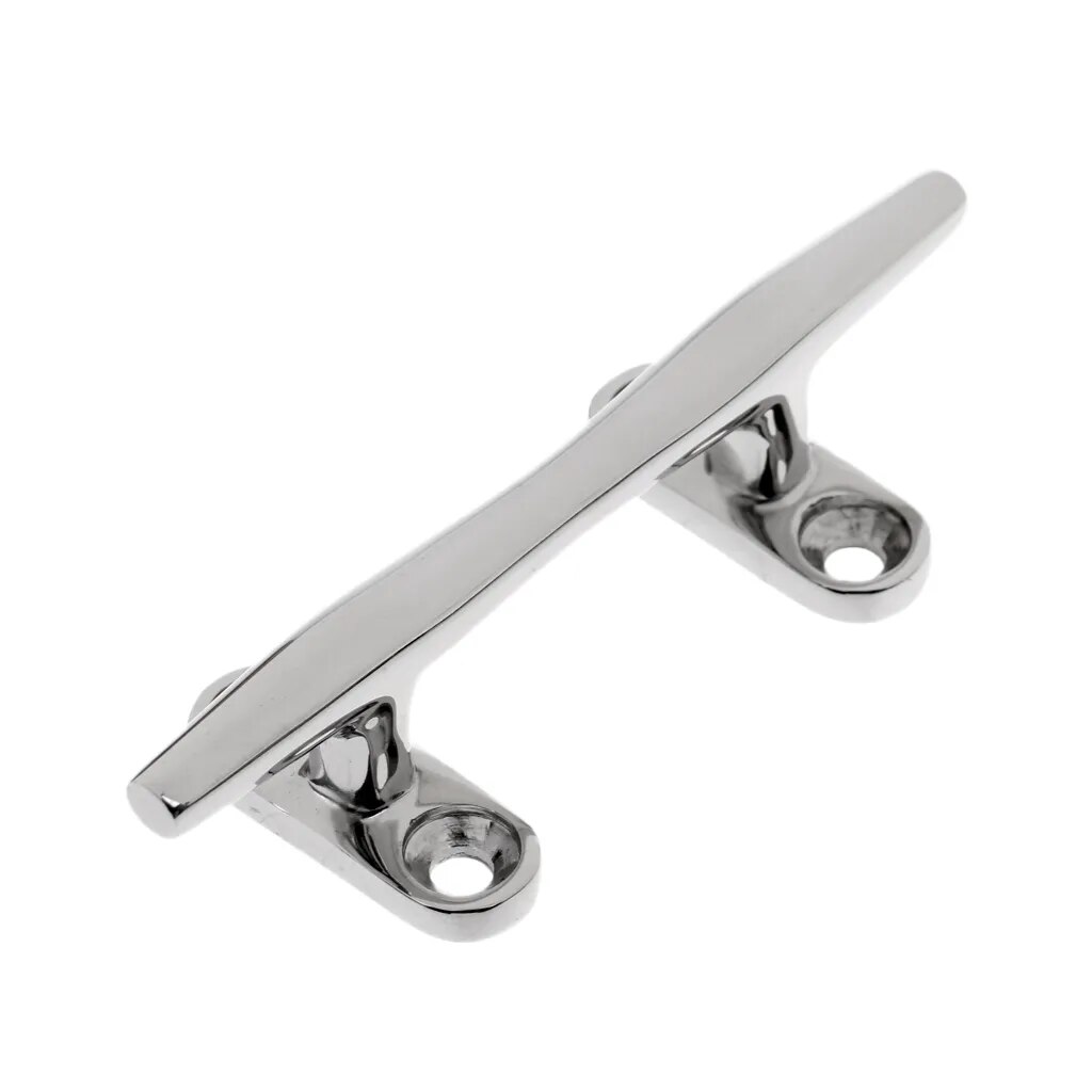 10cm thuyền Cleat vấu buộc đánh bóng sáng 316 mức độ chống nước biển thép không gỉ đa năng thuyền các bộ phận phụ kiện