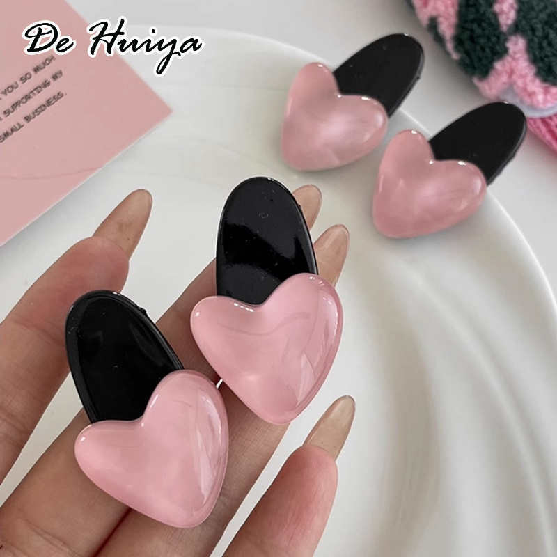 DEHUIYA Y2k รูปหัวใจสีชมพูน่ารักสไตล์เกาหลี ราคา 9 บาท*ส่งฟรี