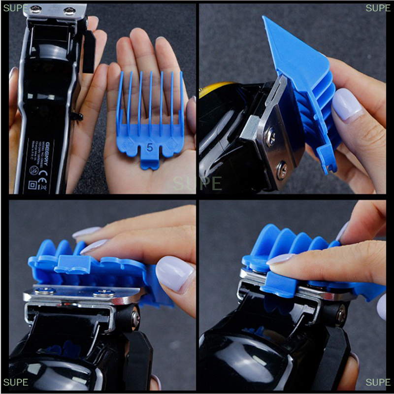 SUPE 8 cái/bộ phổ tóc Clipper giới hạn lược Hướng dẫn tập tin đính kèm Kích thước thay thế