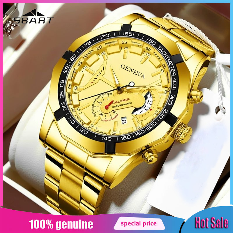 Men's Automatic Quartz Watch with Chronograph, Date Display and Luminous Dial ราคา 149 บาท*ส่งฟรี