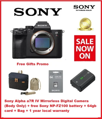 Sony Alpha a7R IV-A Mirrorless Digital Camera (Body Only) + free Sony NP-FZ100 battery + 64gb card + Bag + 1 year local warranty