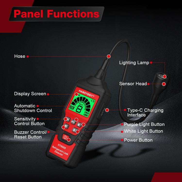 KANEED HABOTEST Car Air Conditioning Freon Refrigerant Leak Tester ราคา 2,746 บาท*ส่งฟรี