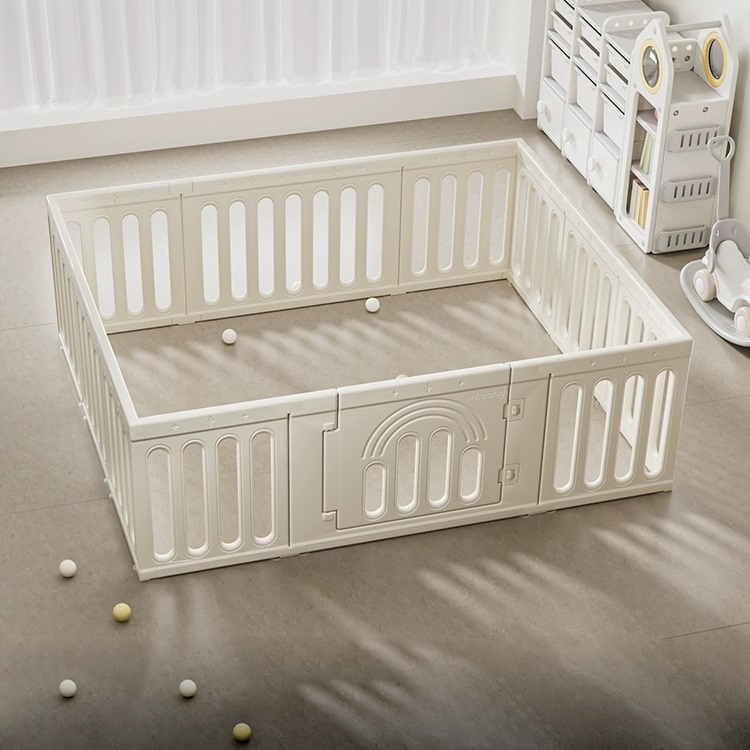 Quây cũi nhựa nguyên sinh dày dặn an toàn cho bé Babypods (tặng kèm set 50 bóng nhựa và giỏ đựng)