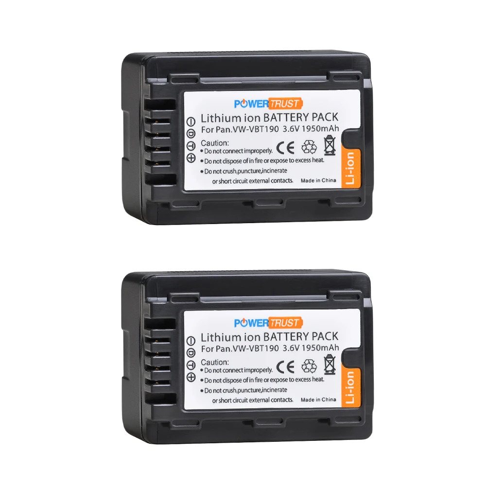 Brand new VW-VBT190 batteries and dual battery charger for Panasonic HC-V800K vx1k wxf1k v510 V550 V