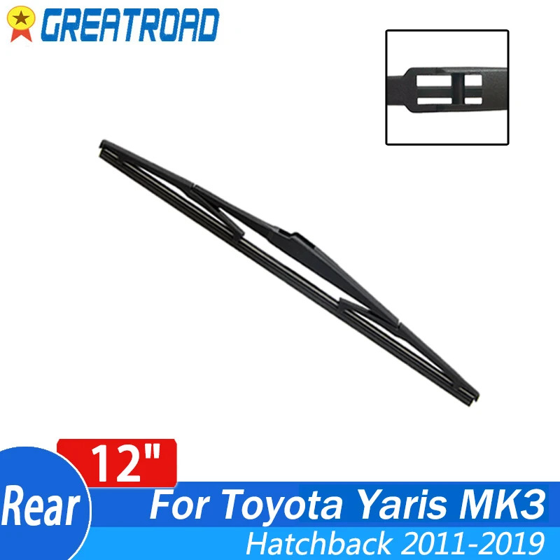 Wiper 12" Rear Wiper Blade For Toyota Yaris MK3 Hatchback 2011 2012 2013 2014 2015 2016-2019 Windshield Windscreen Rear Window ราคา 79 บาท*ส่งฟรี
