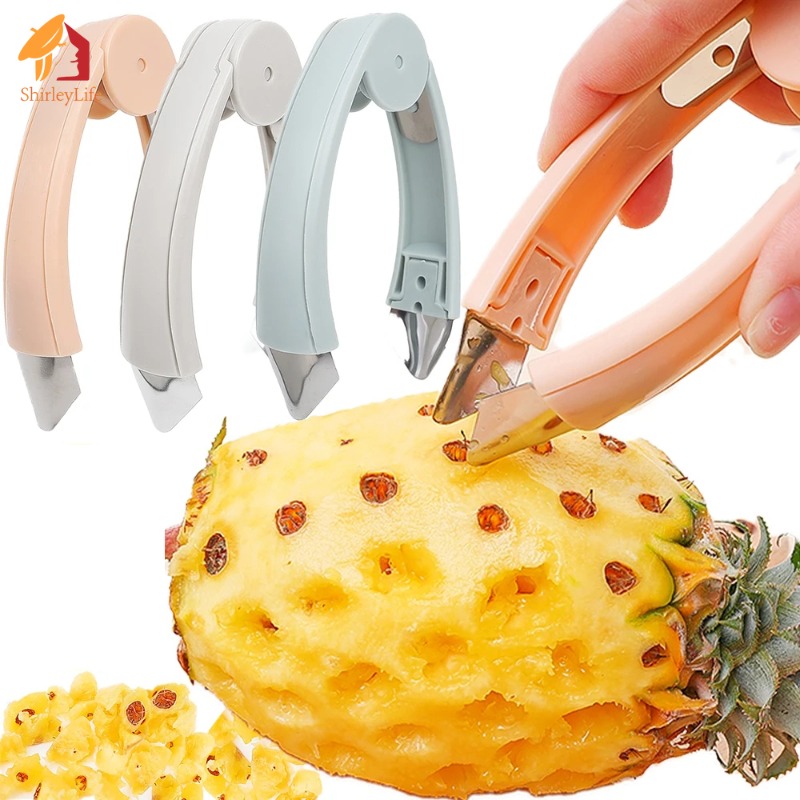 Dứa Clip dứa mắt Remover đa năng bằng thép không gỉ không hạt Peeler lỗ đào pedicel dụng cụ khử mùi