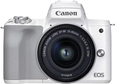 Canon EOS M50 MK II kit (EF-M15-45mm f/3.5-6.3 IS STM) White