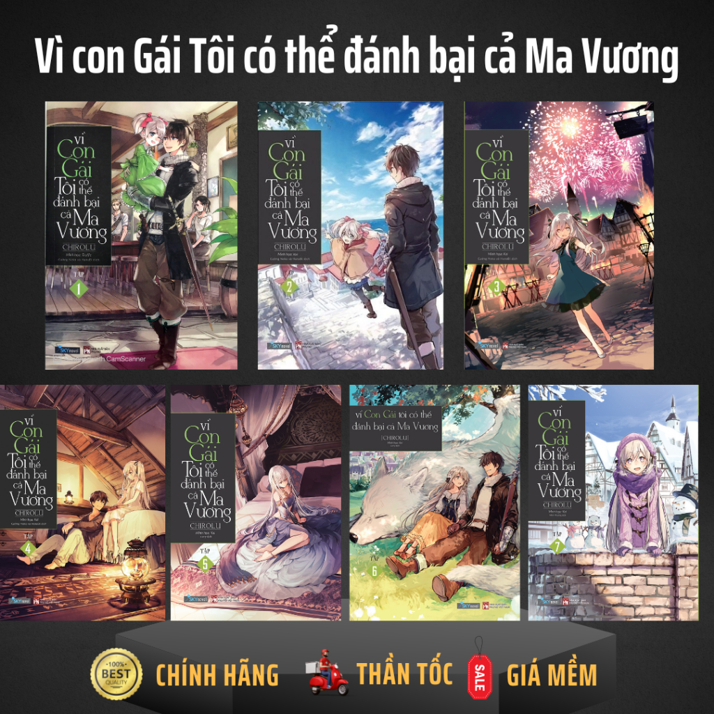Sách - Vì Con Gái Tôi Có Thể Đánh Bại Cả Ma Vương - Tập 1,2,3,4,5,6,7.... - AZVietNam