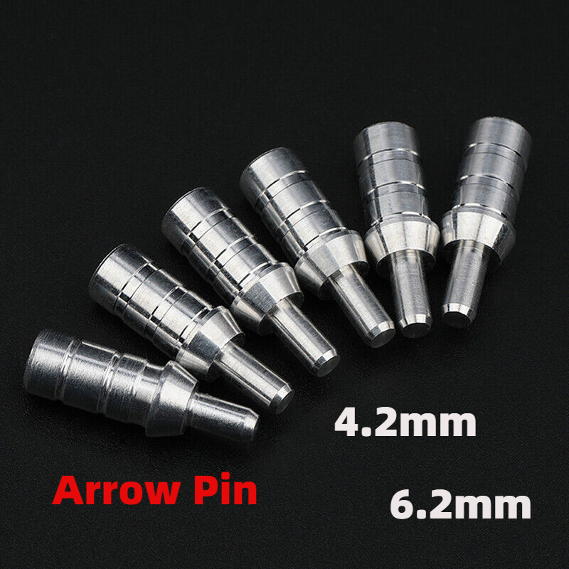 50 cái đầu chuyển dụng cụ mở khay Sim mũi tên trục id4.2mm/6.2mm OD7.2-7.8mm mũi tên tự làm outdoor fishing