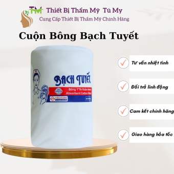 Bông Y Tế, Bông Bạch Tuyết Cuộn 1kg Chưa Cắt
