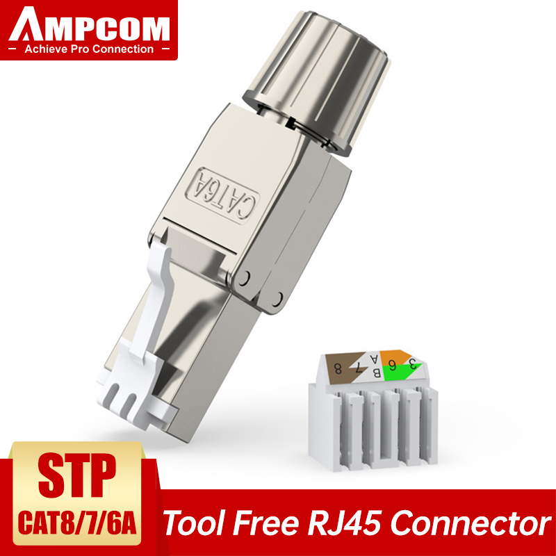 Đầu Nối RJ45 Không Dụng Cụ AMPCOM