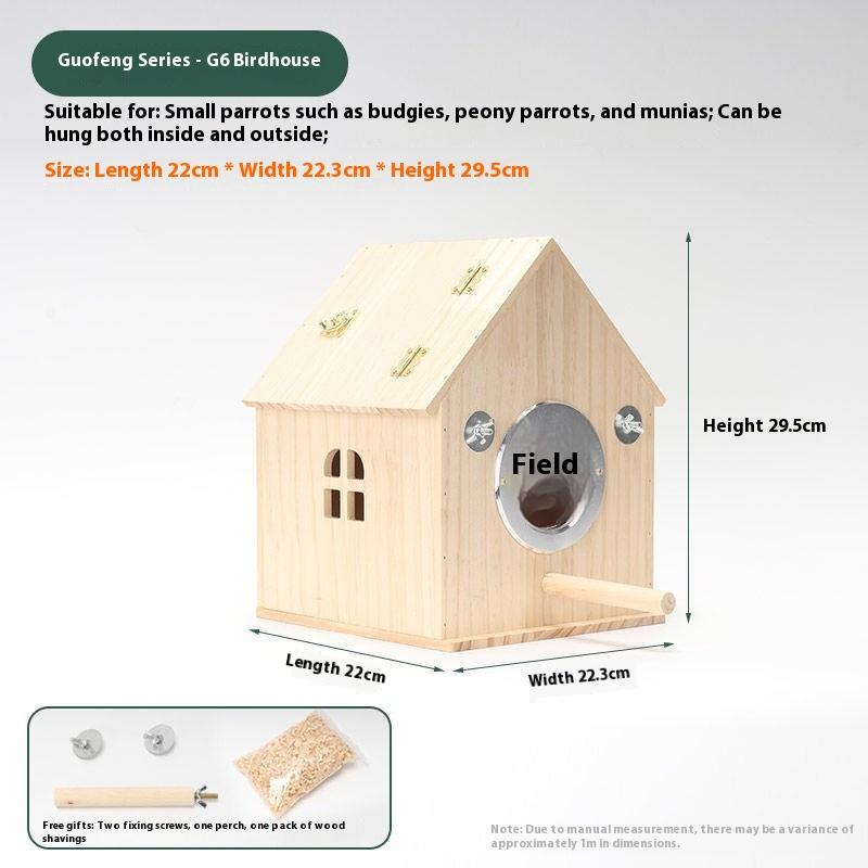 UNIKI Chim bằng gỗ lồng cho chim lồng Vẹt Thông tư lồng chống giật gân bằng chứng LỒNG CHIM đồ chơi cho vật nuôi - 9