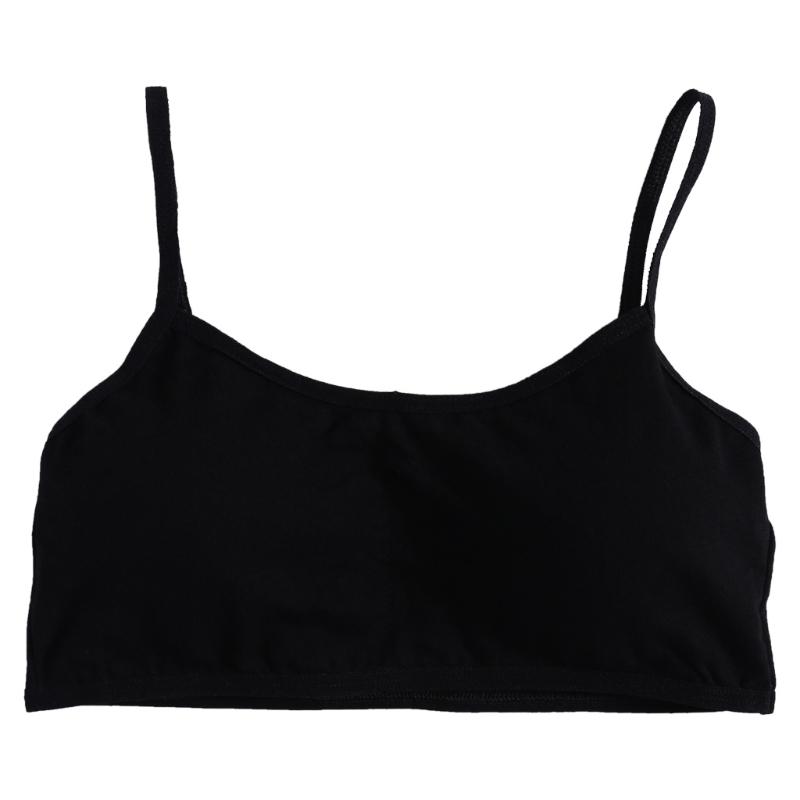 Girl Bra Teen Crop Top Underwear Vest Puberty Sport Training Bras Solid Color Streetwear Tube Top for Girl Birthday Gift - 4