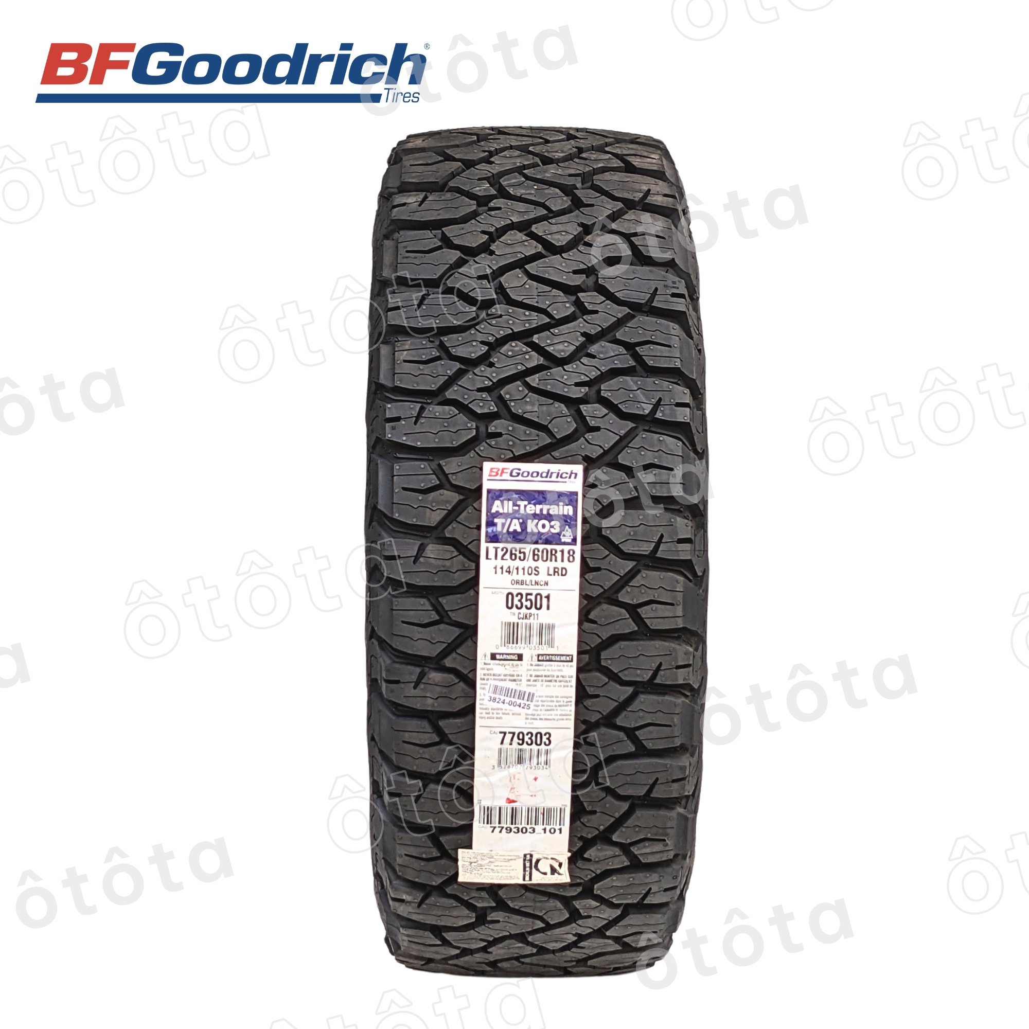Lốp ô tô BFGoodrich 265/60 R18 114/110S KO3 - Chính hãng BH 6 năm (265/60R18 265 60 R18)