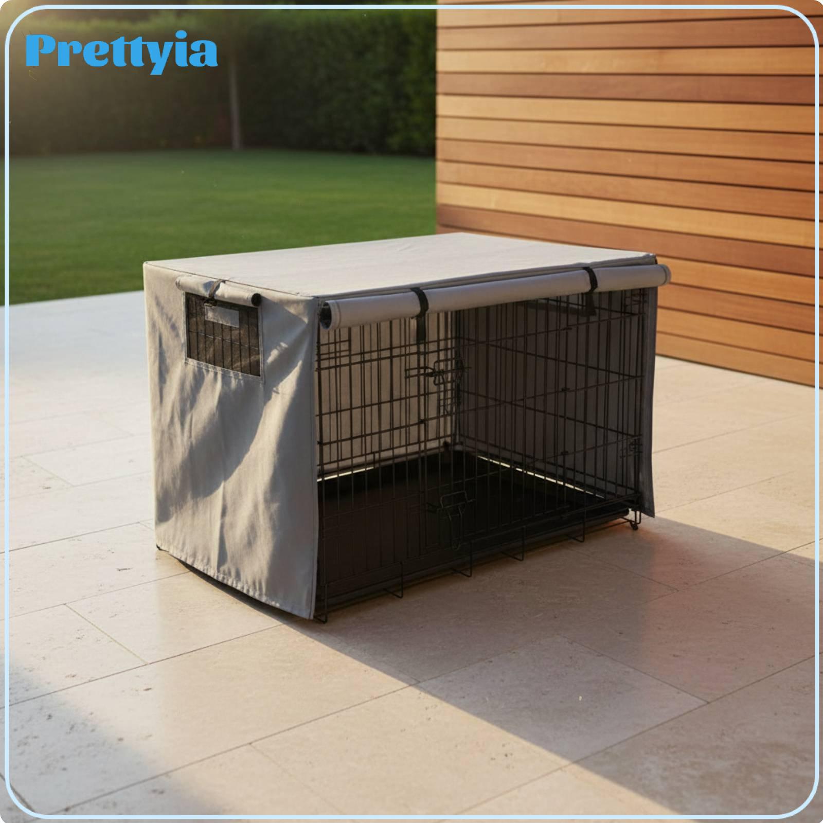 Outdoor Shelter Cover Breathable Dog Kennel Protector 210D Oxford Cage Cover for Indoor Outdoor Use ราคา 1,468 บาท*ส่งฟรี