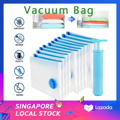 Vacuum Bag Transparent Clothes Quilt Seal Compression Storage Bag Resealable Luggage Vacuum Storage Bags Travel Household Storage Sack