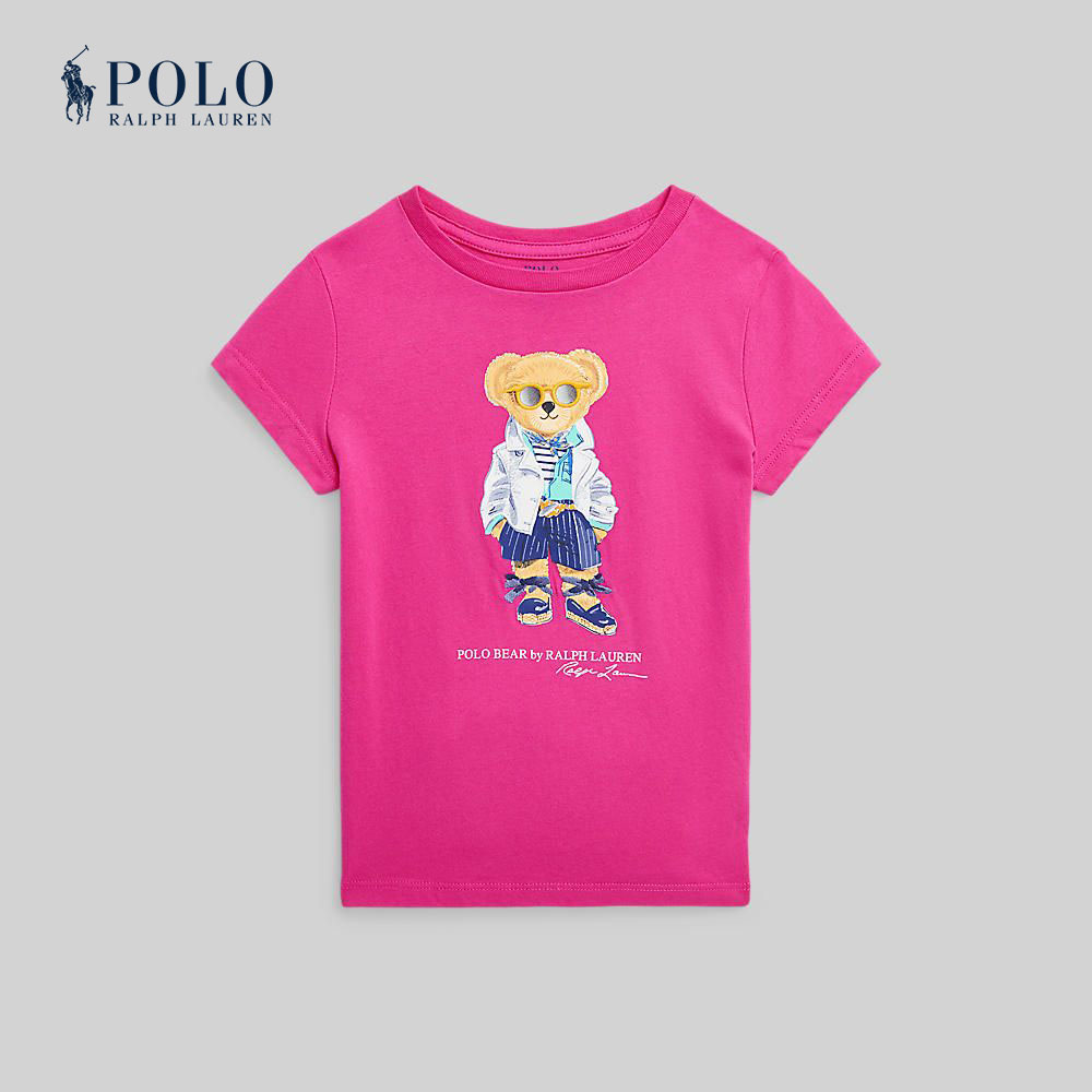 Polo Ralph Lauren Kids Girls Tee-Polo Bear Cotton Jersey Tee CWPOTSHR8020369 650 Pink ราคา 4,700 บาท*ส่งฟรี