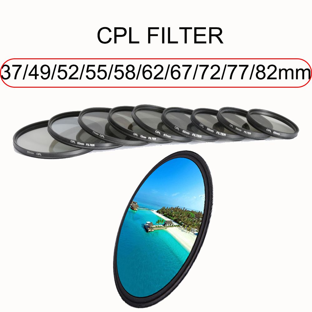 Irctbv vòng tròn kinh tế nhiếp ảnh ống kính máy ảnh bộ lọc cpl phân cực