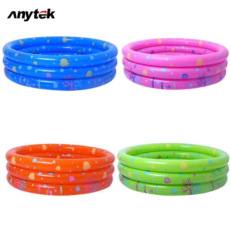 Children Pvc Thickening Inflatable Swimming Pool Outdoor Indoor Kids Play Bathing Tub 100x40cm ราคา 354 บาท*ส่งฟรี