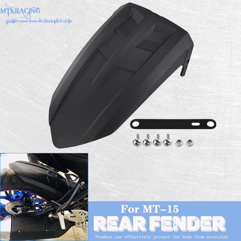 Mtkracing cho yamaha mt-15 mt15 mt15 2019-2021 sửa đổi tấm chắn bùn sau fender abs tiêm fender phụ kiện xe máy