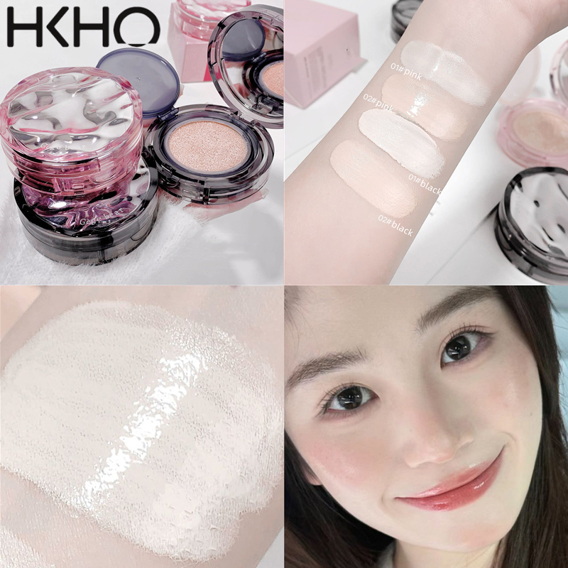 Hkho đệm hơi Kem trang điểm BB kiểm soát dầu nền tảng lâu dài Kem che khuyết điểm giữ ẩm trang điểm khuôn mặt cơ sở với lõi thay thế