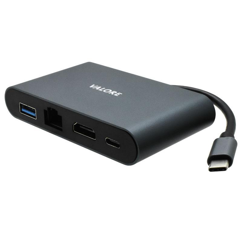 Valore 4-in-1 Type-C To USB/LAN/HDMI/Type-C Hub (VUH-28)