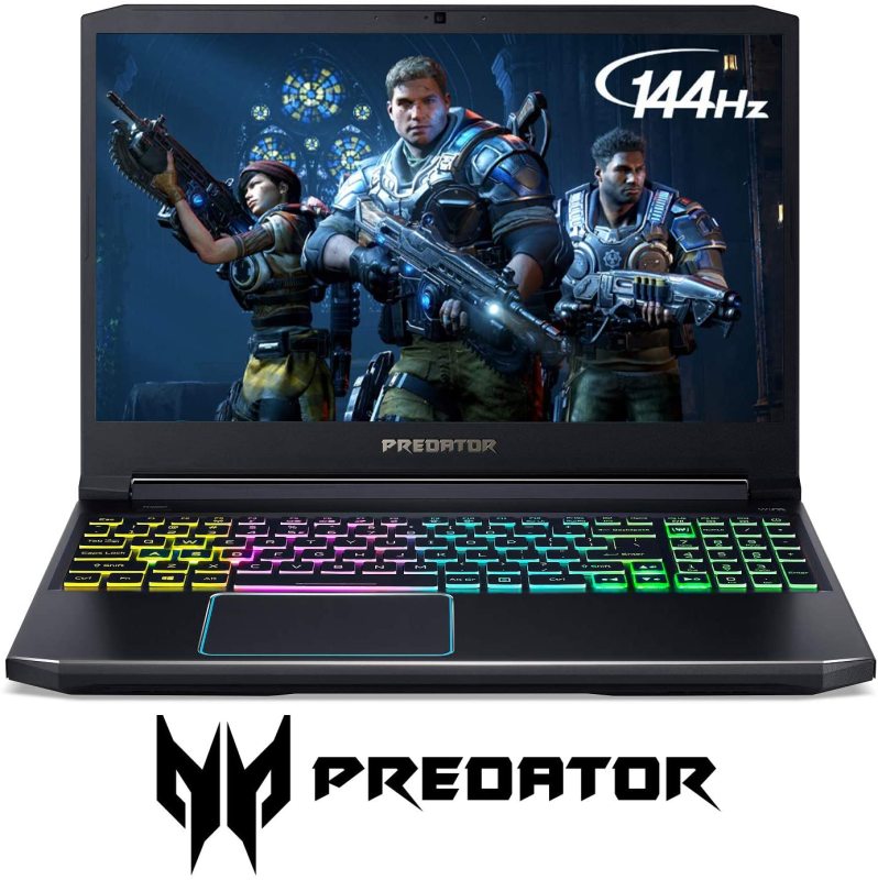 Acer Predator Helios 300 Gaming Laptop, Intel Core i7-9750H, GeForce GTX 1660 Ti, 15.6 Full HD 144Hz Display, 3ms Response Time, 16GB DDR4, 512GB PCIe NVMe SSD, RGB Backlit Keyboard