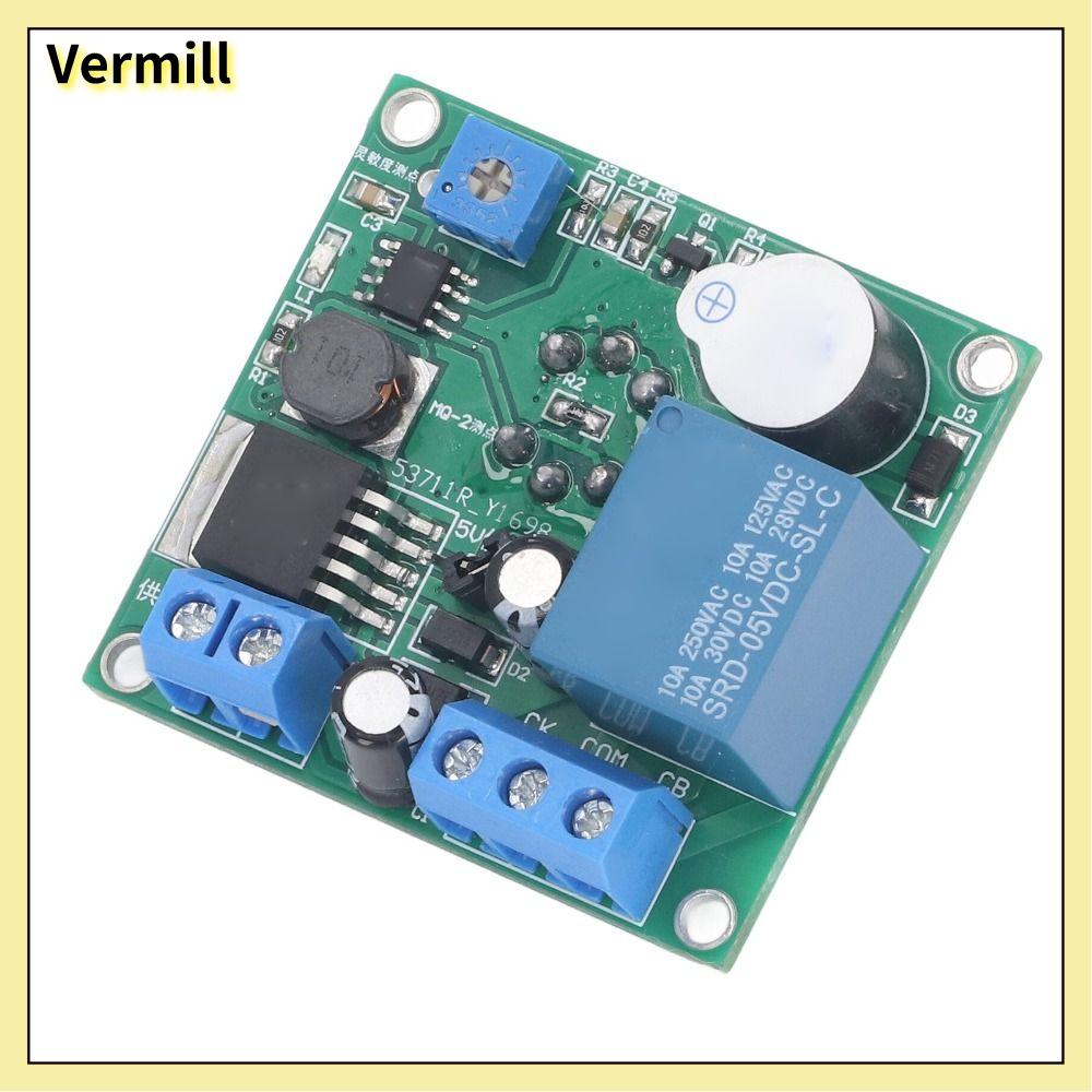 VERMILL MQ2 Công tắc mô-đun cảm biến lửa DC 5-30V -40 đến 85 ℃ Mô-đun báo động phát hiện khói Linh kiện điện tử PVC Báo động âm thanh nhẹ Bếp