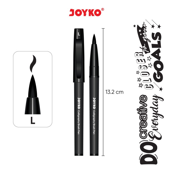 Calligraphy Brush Pen Pena Kuas Kaligrafi Joyko CBP-386