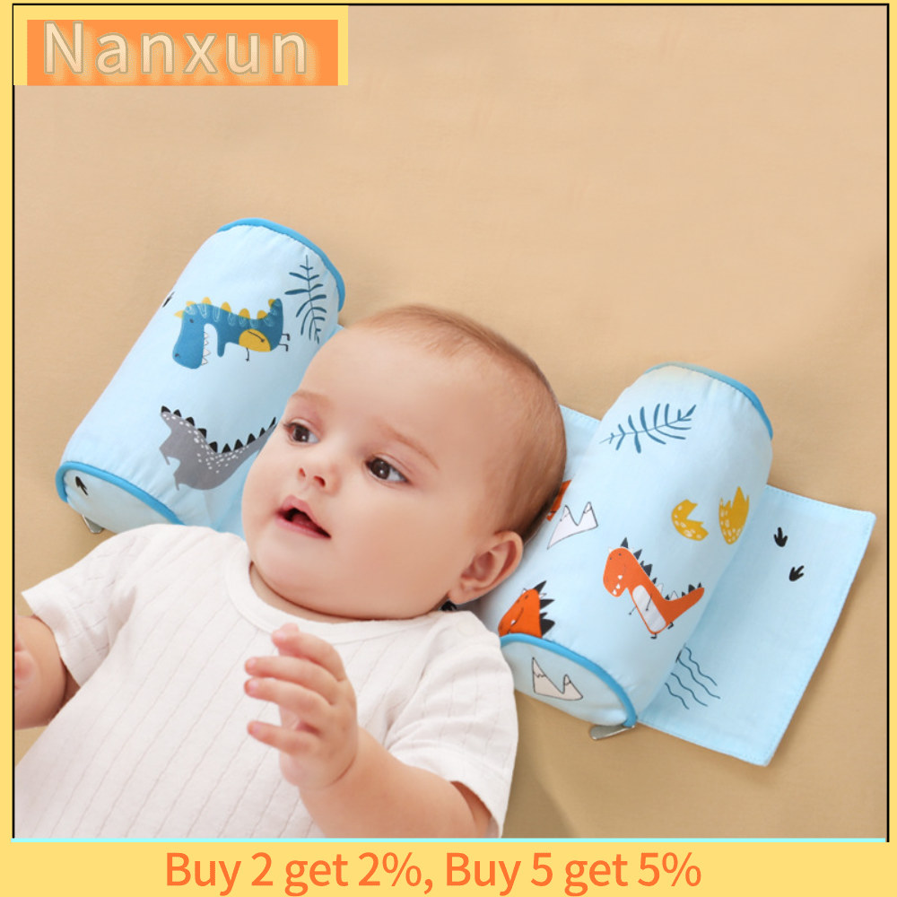 NWSJ Nén đầu chống xoắn Gối trẻ em Có thể điều chỉnh Thoáng khí Đệm tựa đầu chống lệch cho trẻ tập đi Chất lượng cao 0-1 năm Gối chống sẹo