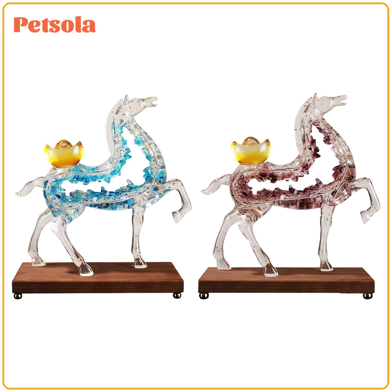 Horse Statue Desktop Ornament Modern Resin Collection Decorative Figurine for Cabinet Bookshelf Birthday Gift Home Decoration ราคา 2,666 บาท*ส่งฟรี