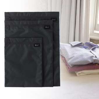 Baoblaze 3x Travel Laundry Bags Zipper Closure Waterproof Reusable Dirty Clothes Storage Bag for Travel Gym Beach Swimming Business Trip