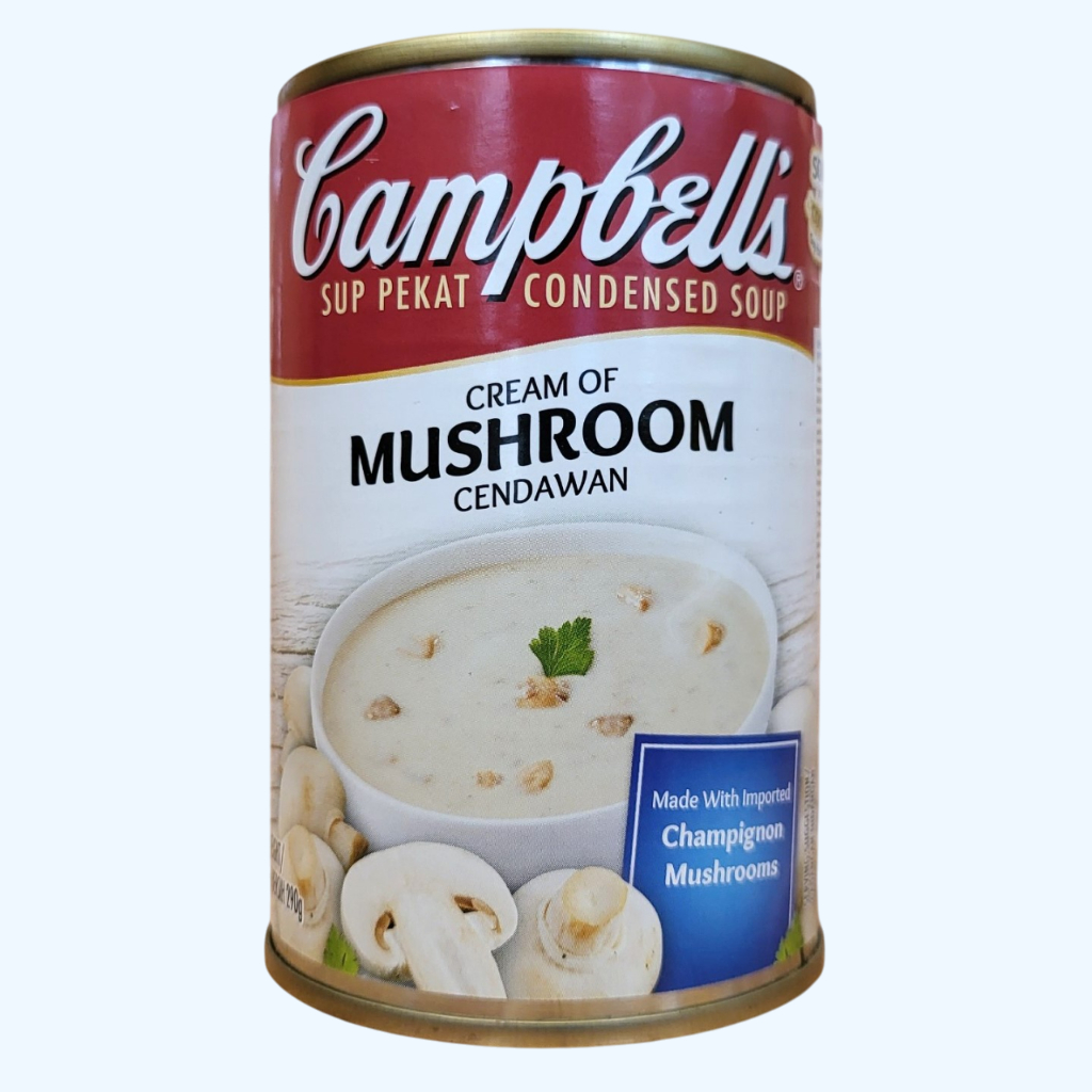 CAMPBELL’S -- Lon NẤM 290g -- SÚP KEM NẤM / MALAYSIA / Condensed Soup Cream Of Mushroom (HALAL)