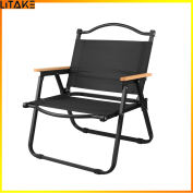 Litake Outdoor Camping Leisure Chair Lightweight Foldable Oxford Cloth Fishing Coffee Chair Portable Blackout Camping Chair
