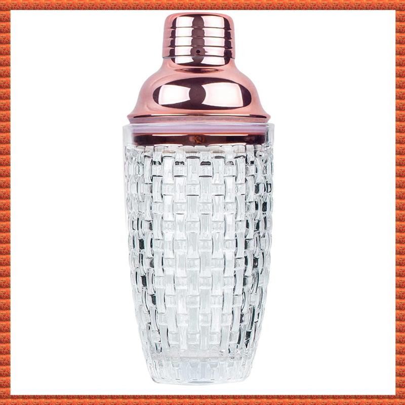 13Oz Glass Cocktail Shaker Set - Glass Shaker for Cocktails, Drink Shakers Cocktail and Cocktail Shakers
