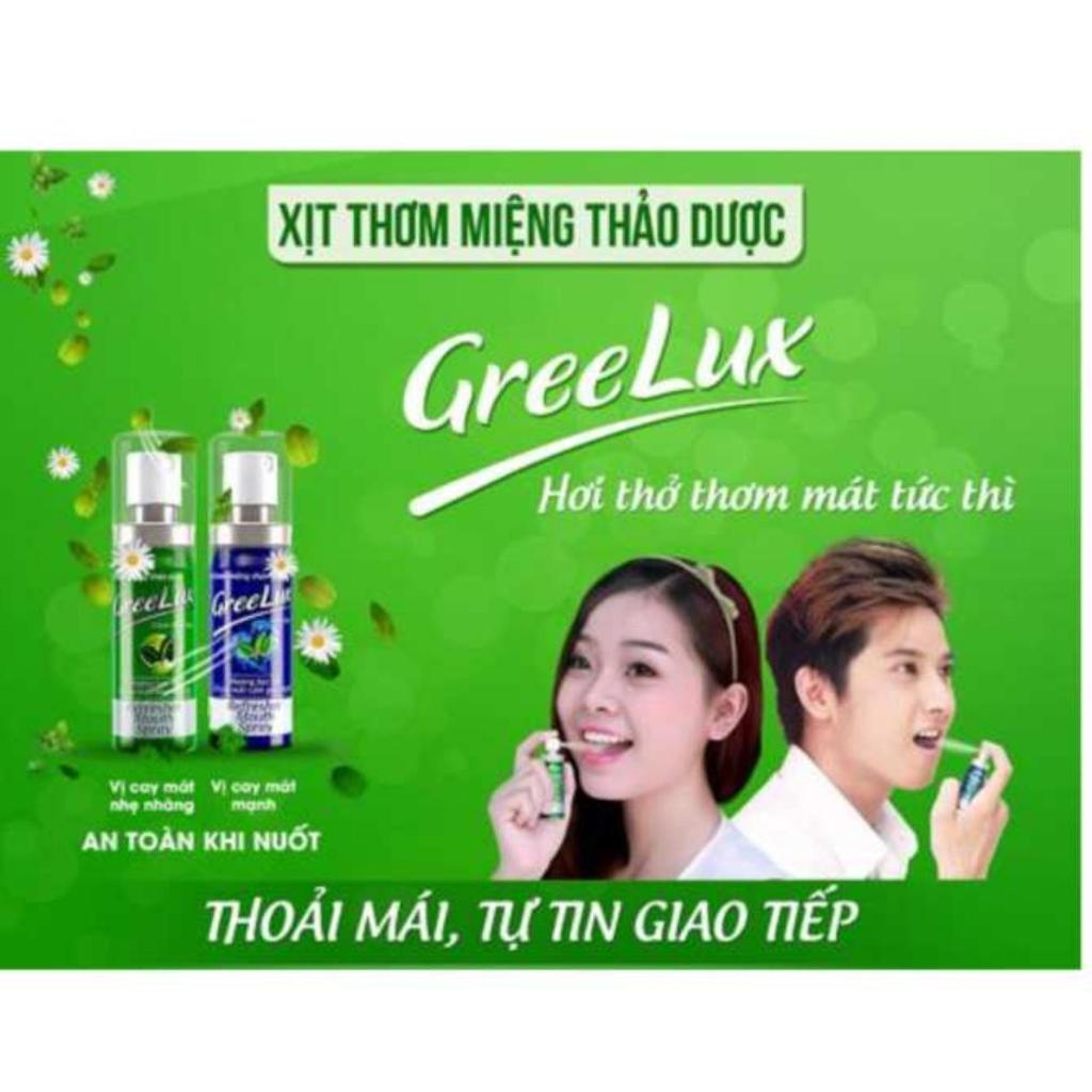 Xịt thơm miệng thảo dược gree lux 12ml - dược phẩm hoa linh