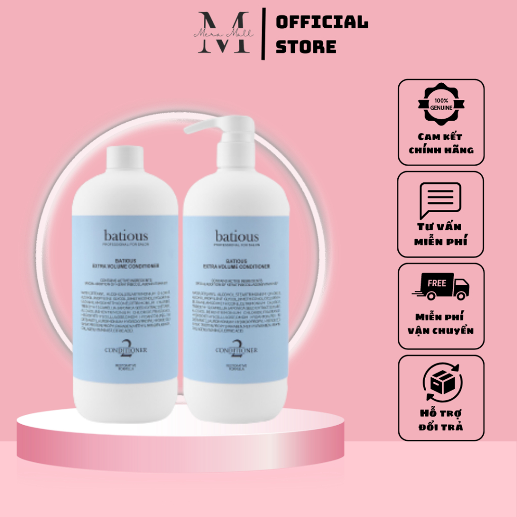 Dầu gội batious chính hãng - dầu gội xả làm phồng tóc ,ngăn chặn dầu thừa batious màu xanh 960ml