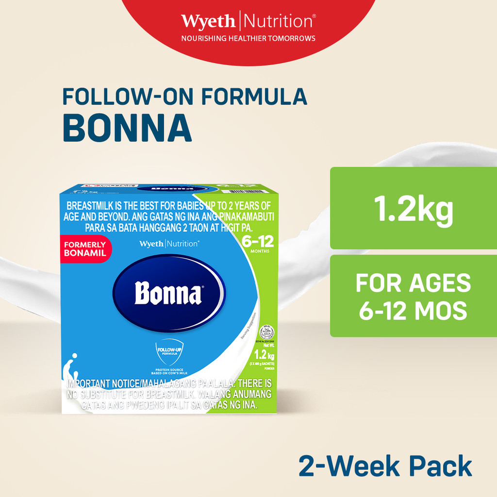BONNA Stage Two Follow-On Formula Milk Powder for 6-12 Months Old 1.2kg