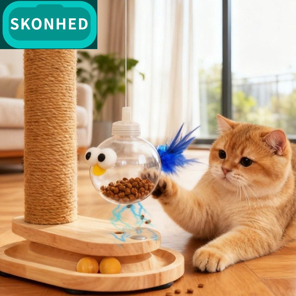 SKONHED แนวตั้ง ที่ข่วนแมว ลูกบอลปริศนาอาหาร ทนต่อการสึกหรอ แผ่นขูดแบบตั้ง สร้างสรรค์ แพลตฟอร์มหมุน ของเล่นล่อแมว ของเล่นแมว ราคา 1,521 บาท*ส่งฟรี