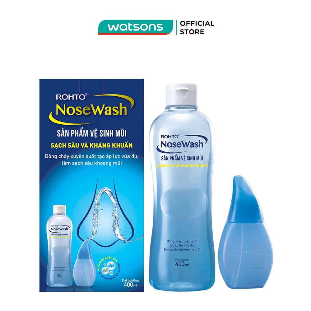 Sản Phẩm Rohto Dụng Cụ Và Dung Dịch Vệ Sinh Mũi Sạch Sâu 400ml