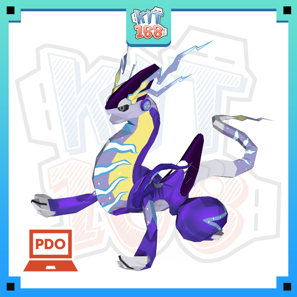 Mô hình giấy Anime Game Pokemon Miraidon